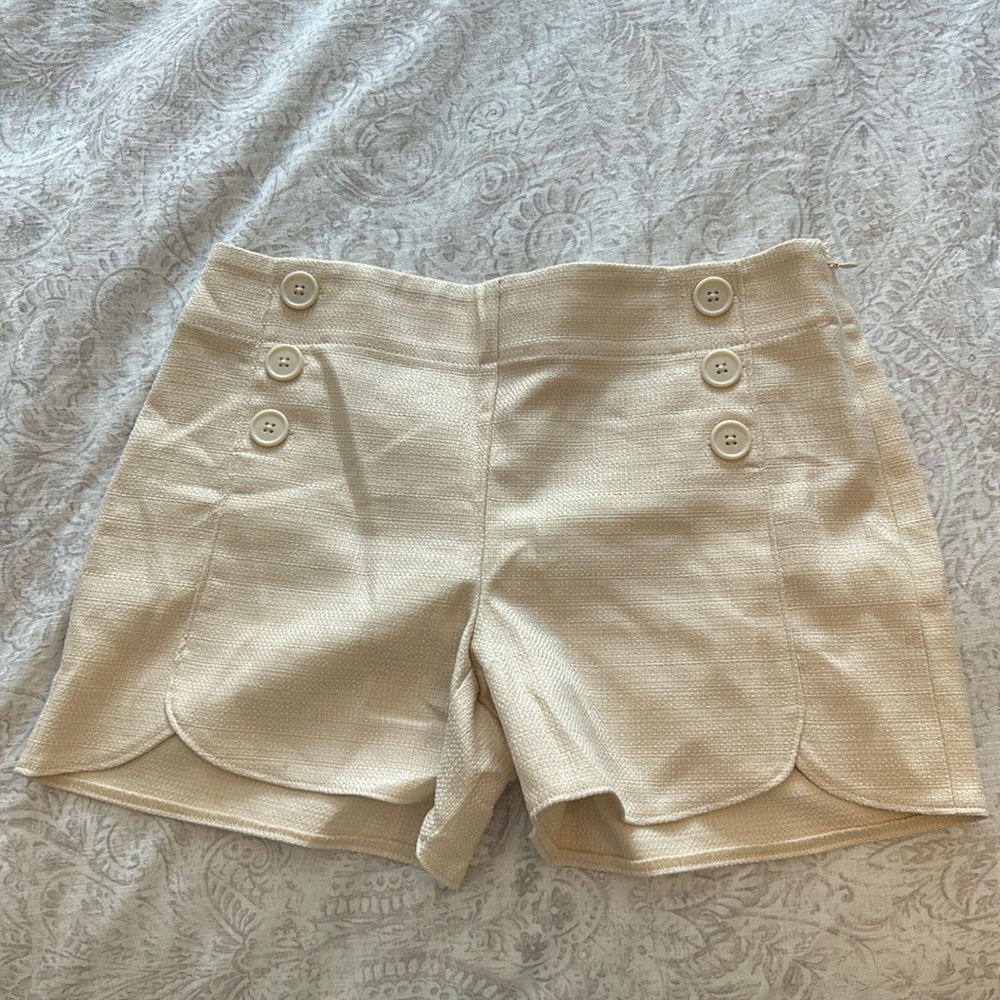 Loft button shorts